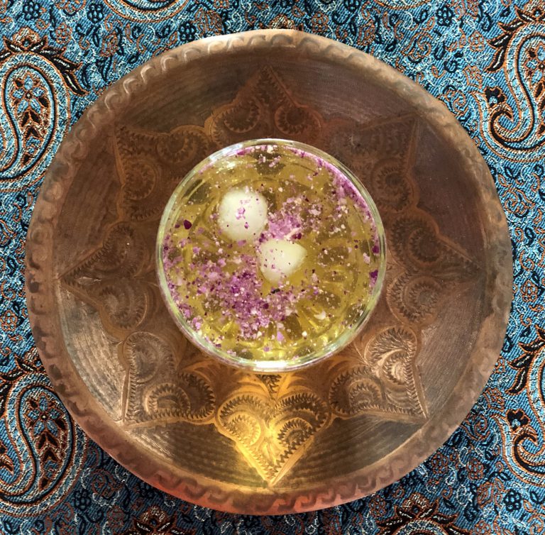 پودر شربت گل محمدی و زعفران (جلاب)